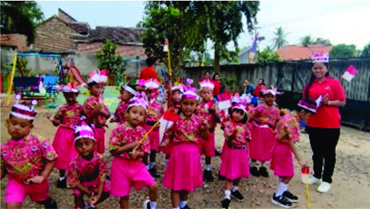 TK Xaverius Margo Lestari menggelar Upacara Peringatan HUT Kemerdekaan Republik Indonesia yang ke-79